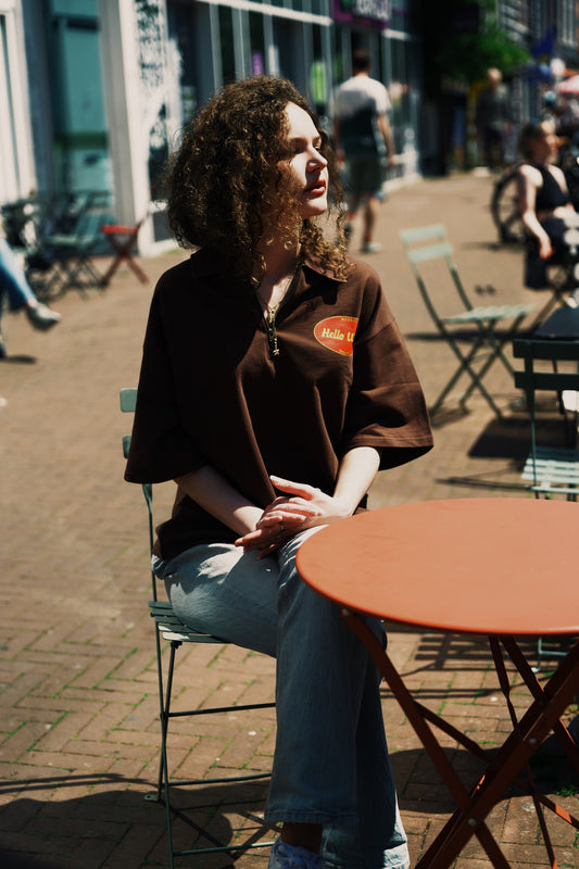 Hello Word 1/4 Zip Tee